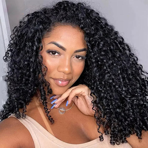 The Kinky Curly Half Wig